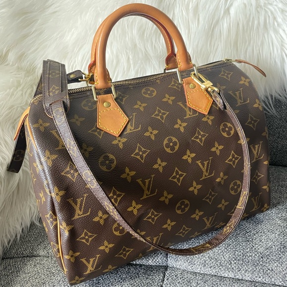 SOLD ON IG Louis Vuitton Speedy 30 and monogram strap - Picture 1 of 16